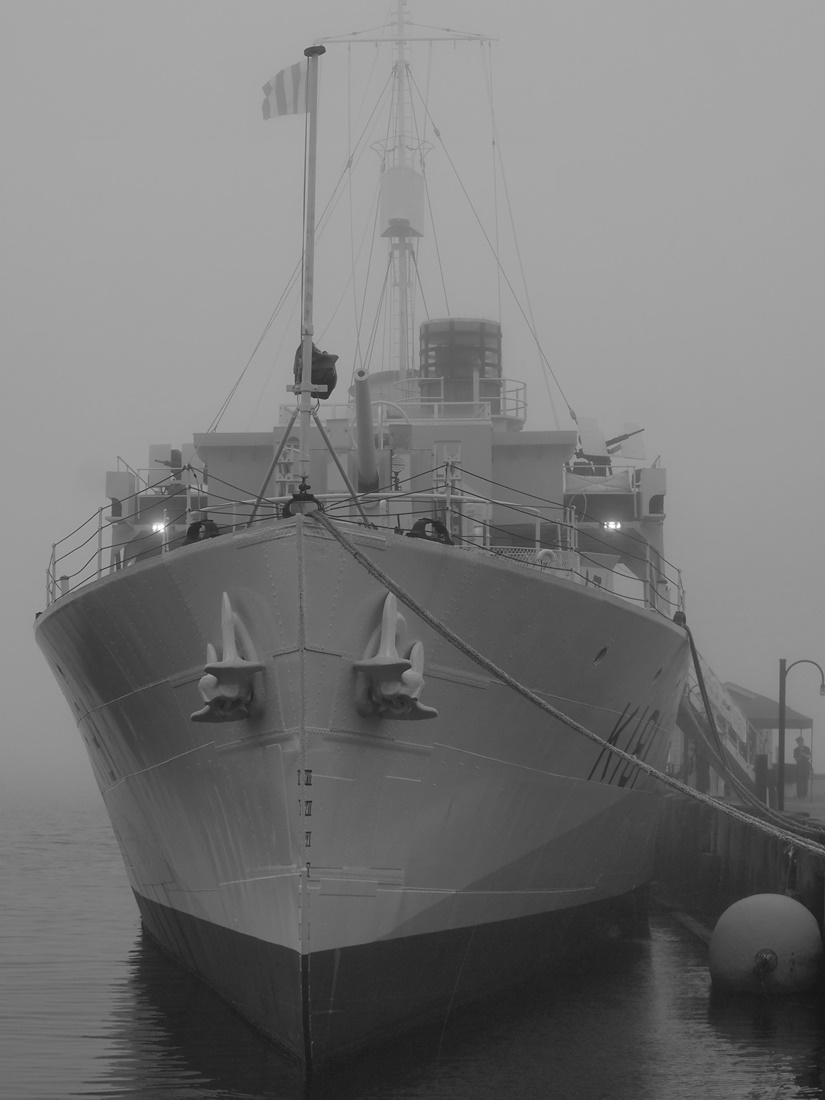 HMCS Sackville on the water